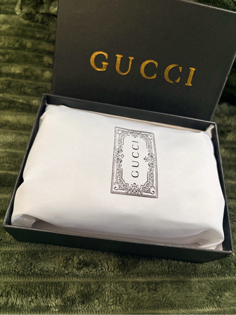 Gucci Black Matelassé Mini Shoulder Bag with Gold GG Chain - Picture 7 of 7